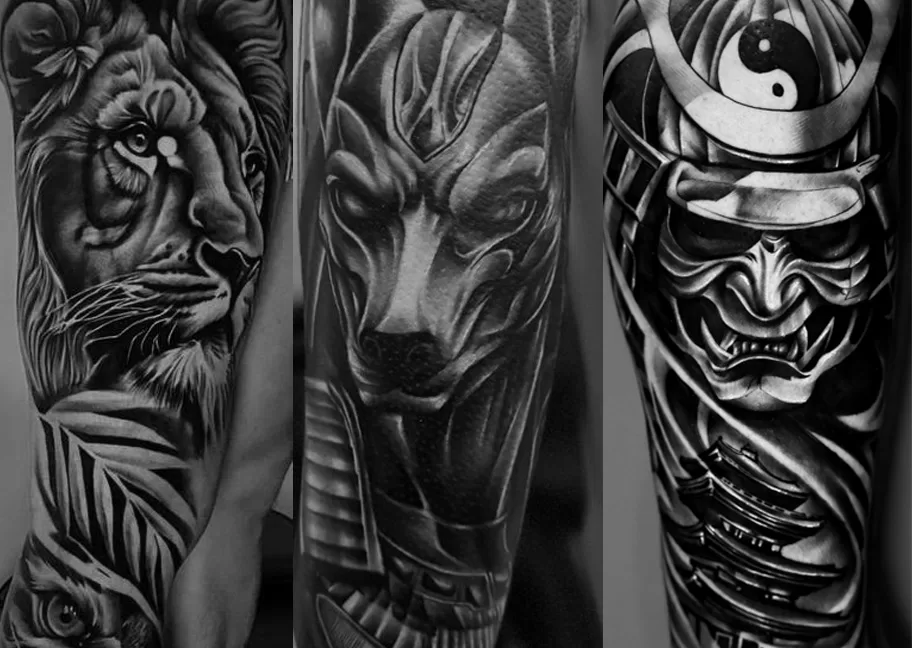 Tattoo portfolio showcase of custom designs by Primitive Tattoo Bali artists - diverse tattoo styles in Seminyak